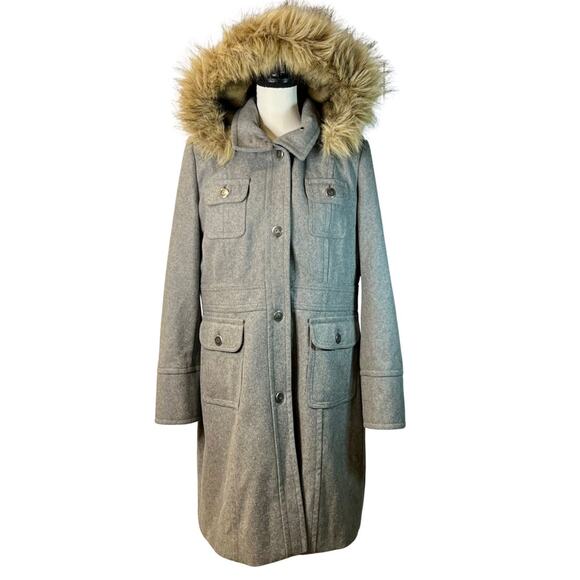 Esprit Women's Gray Wool Blend Coat Size XL - Picture 1 of 7